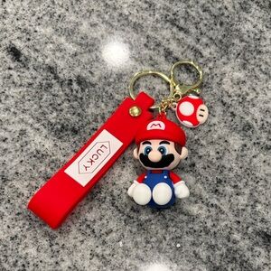 Nintendo Red Mario Keychain with Lucky Strap